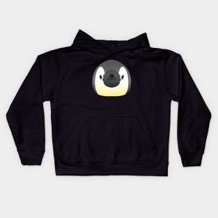 cute babby penguin face Kids Hoodie